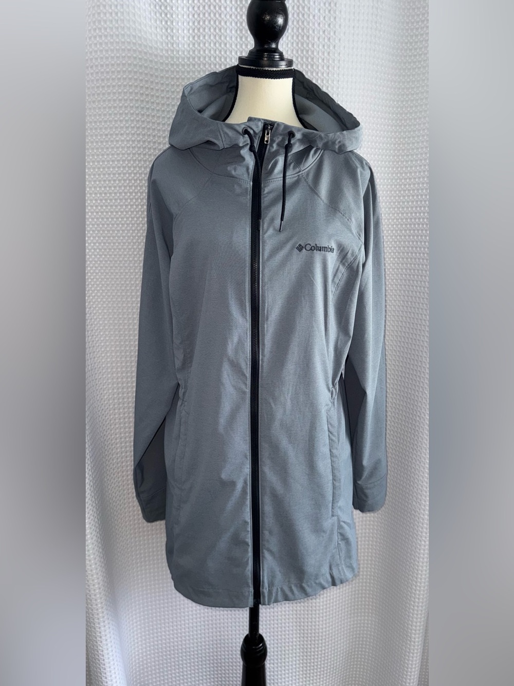 COLUMBIA gray soft shell Anorak Jacket size Large
